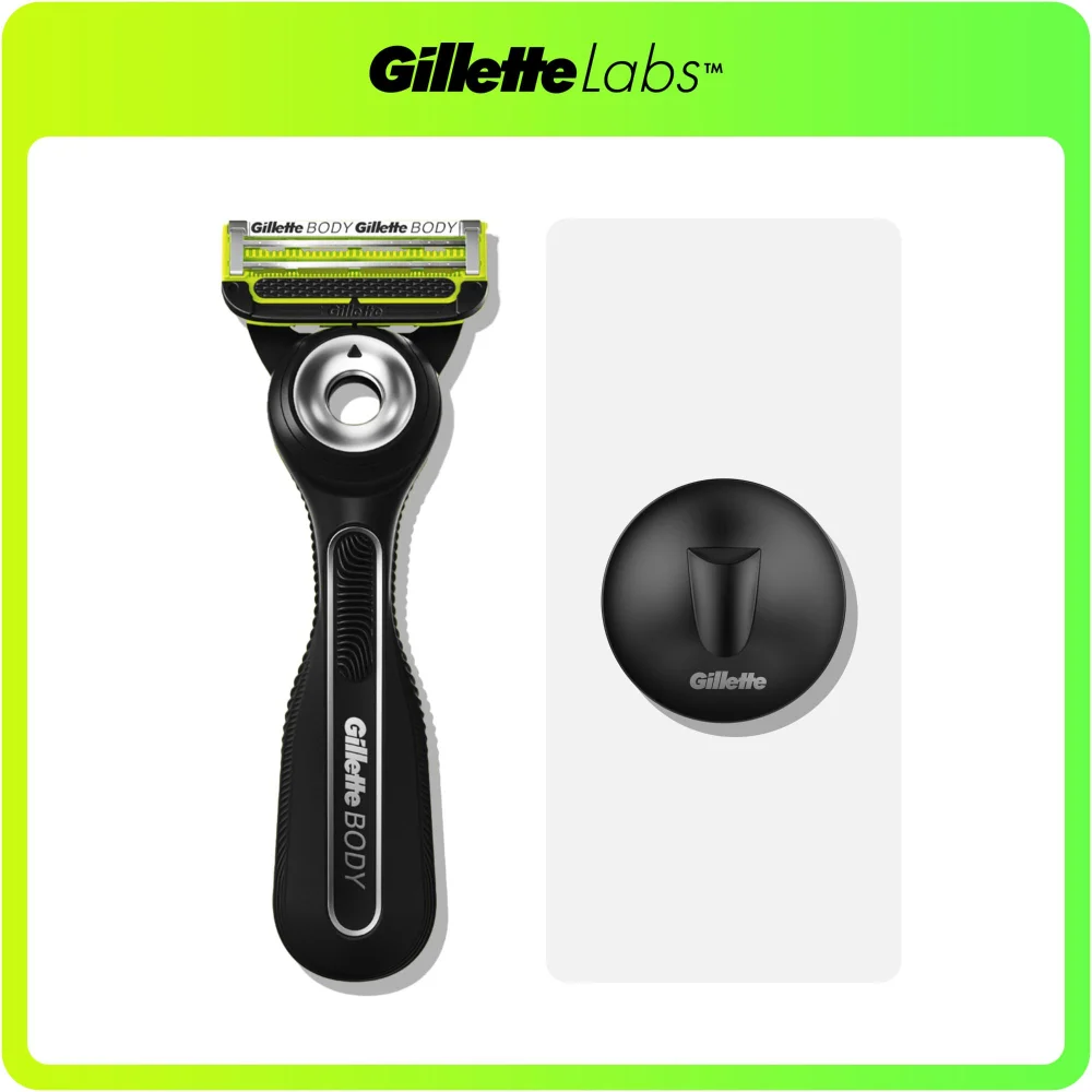 GilletteLabs Body + Intimate Razor with Magnetic Shower Hanger Image 1
