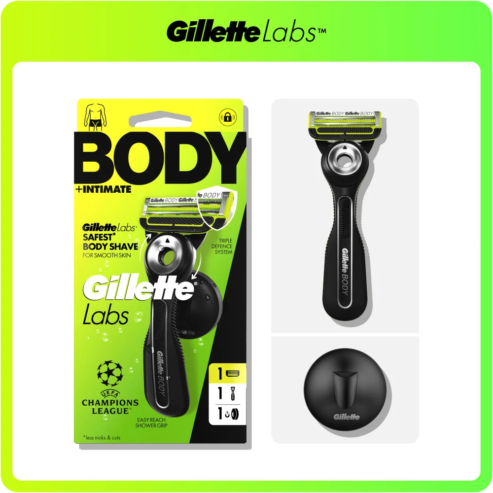 GilletteLabs UEFA Champions League Body + Intimate Razor for Men Image 1