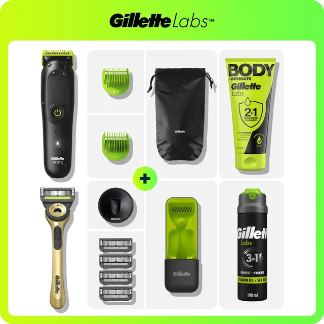 GilletteLabs Face and Body Grooming Set