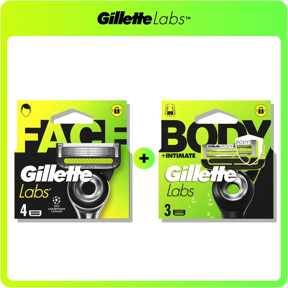 GilletteLabs Body and Face Blades Refill Set Image 1