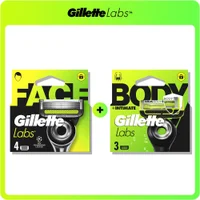 GilletteLabs Body and Face Blades Refill Set