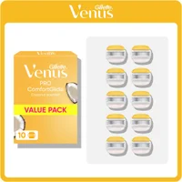 Gillette Venus Pro ComfortGlide Coconut Olay Razor Blades Value Pack, 10 Pack