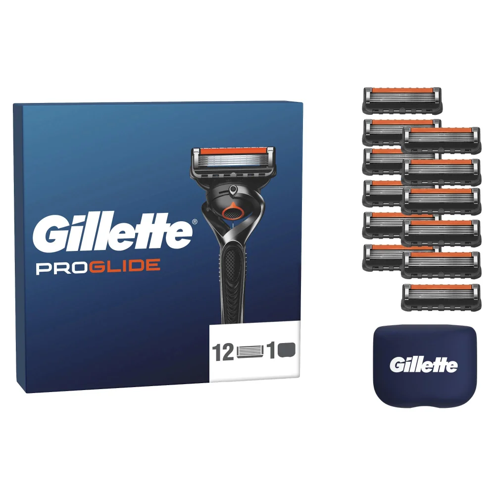 Gillette ProGlide Men's Razor - 12 Blades, with Blade cover Image 1