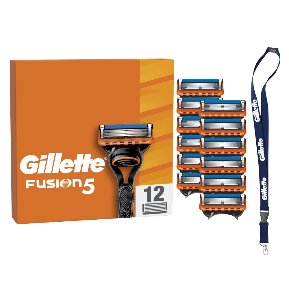 Gillette Fusion5 Men's Razor - 12 Blades Image 1