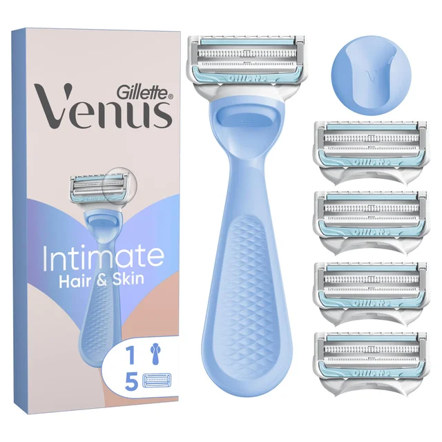 Gillette Venus Intimate Razor +4 Razor Blade Refills