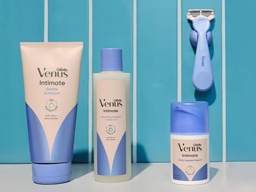 GILLETTE VENUS INTIMATE CARE RANGE PRODUCTS