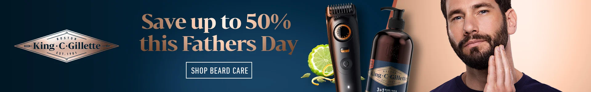 BOSTON KING C GILLETTE 1991, OVER 100 YEARS OF BEARD CARE MASTERY. SHOP NOW. TRY IT OR YOUR MONEY BACK. * Retain receipt. Money back guarantee valid for 30 days from purchase. End date 30/6/2026