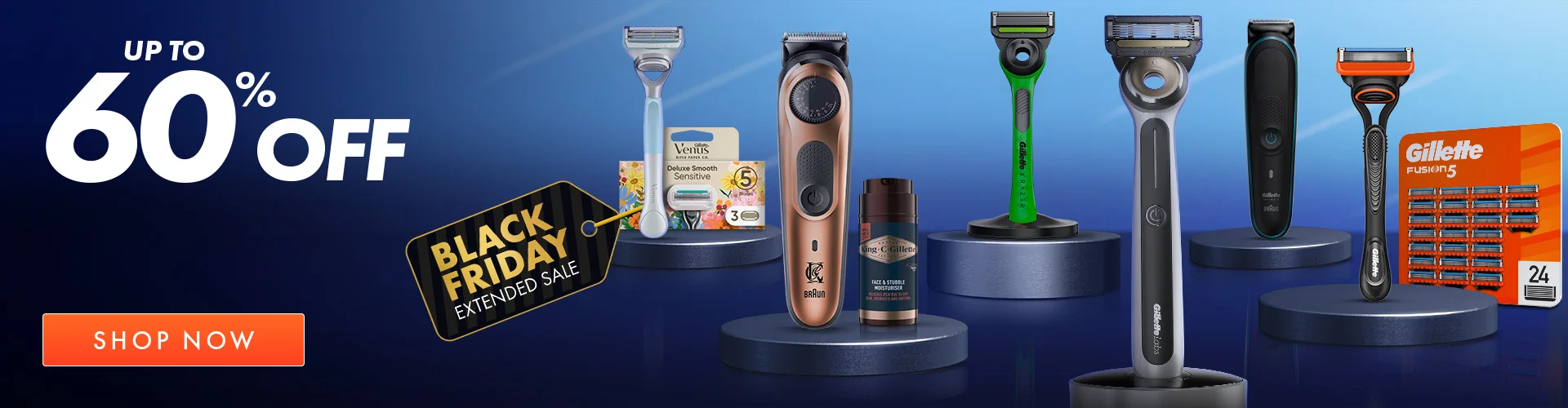 GILLETTE BLACK FRIDAY 2023 - UP TO 60% OFF