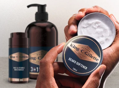King C. Gillette Beard Care products close up | Gillette UK