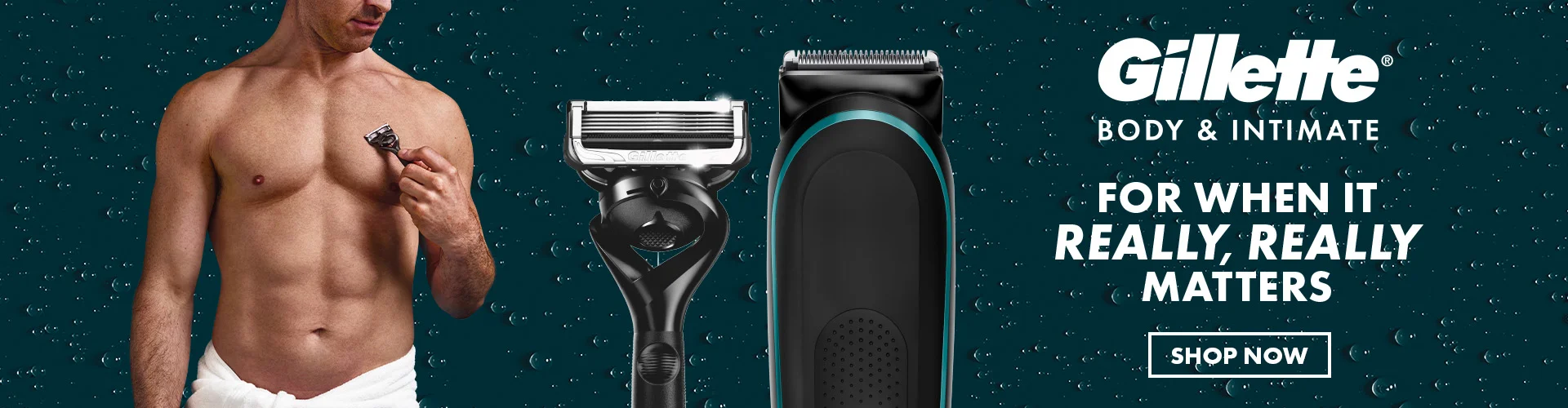 Gillette body and intimate for when it really, really matters. Shop now.