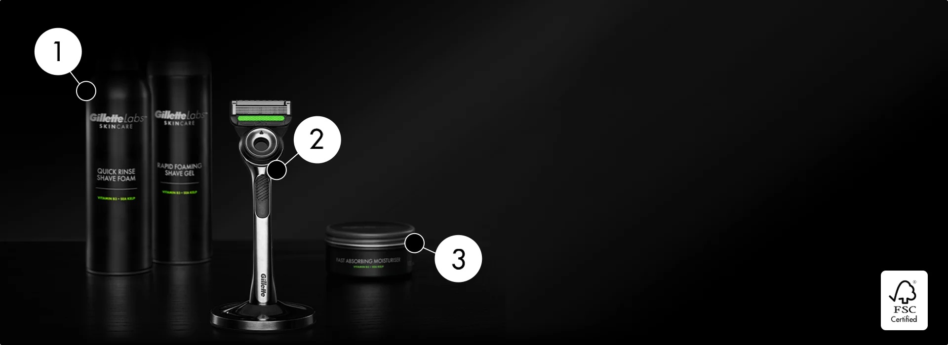 Gillette Labs Exfoliating Razor and Heated Razor Handle | Gillette Labs UK