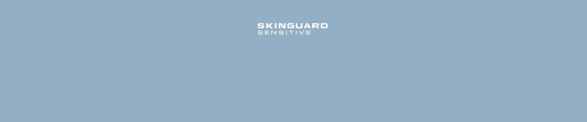SkinGuard Sensitive text on light blue background | Gillette UK