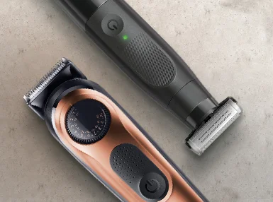 King C. Gillette Beard Trimmer and Beard Oil close up | King C. Gillette