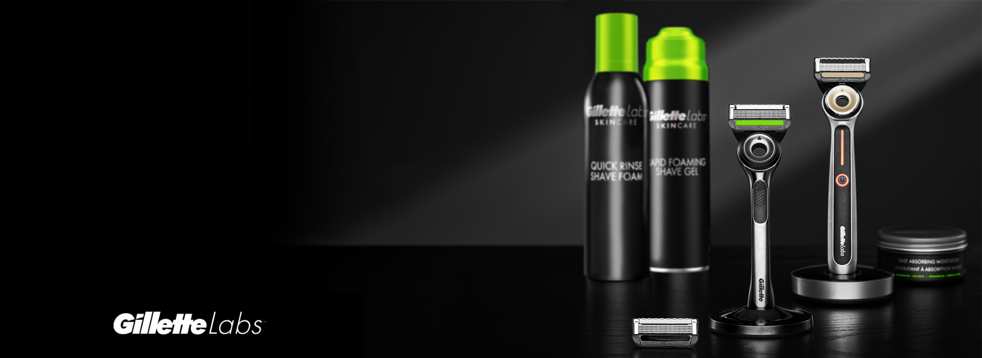 Effortless Shaving in One Stroke -Reinvent your shaving experience...Shop Gillette Labs Razor with Exfoliating Bar and Heated Razor.- SHOP EXFOLIATING RAZOR -SHOP HEATED RAZOR