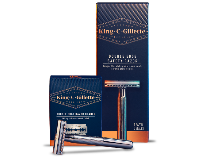 King C. Gillette Double Edge Razor & Blades