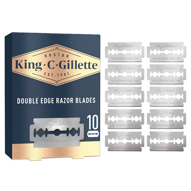 King C. Gillette Double Edge Razor Blades for Beard Care | Gillette UK