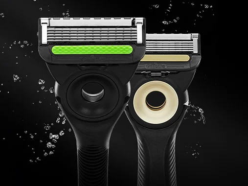 TWO EXFOLIATING RAZORS
