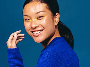 Smiling woman face