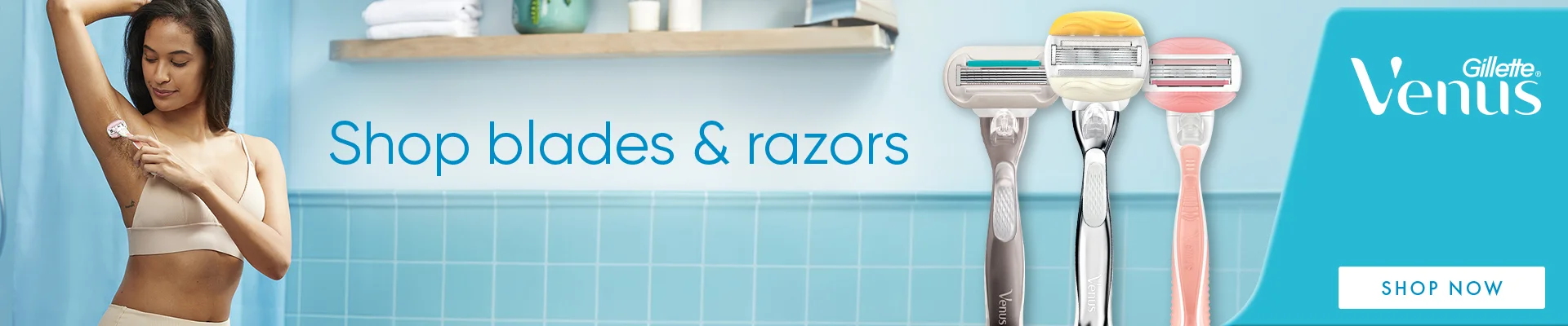 Gillette Venus Razors lined up | Gillette Venus UK