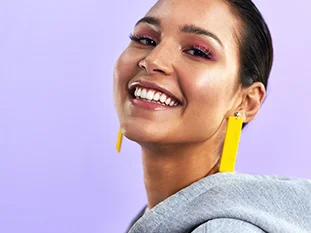 Smiling woman face