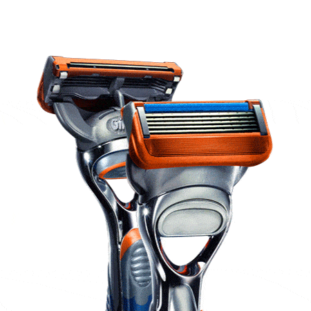 Gillette Fusion 5 anti-friction blades.